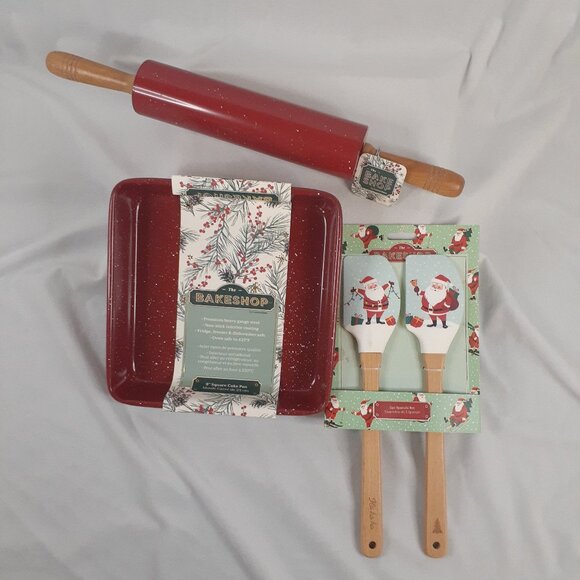 The Bakeshop - Bundle of 3 Holiday Themed Baking Accessories - Picture 1 of 7